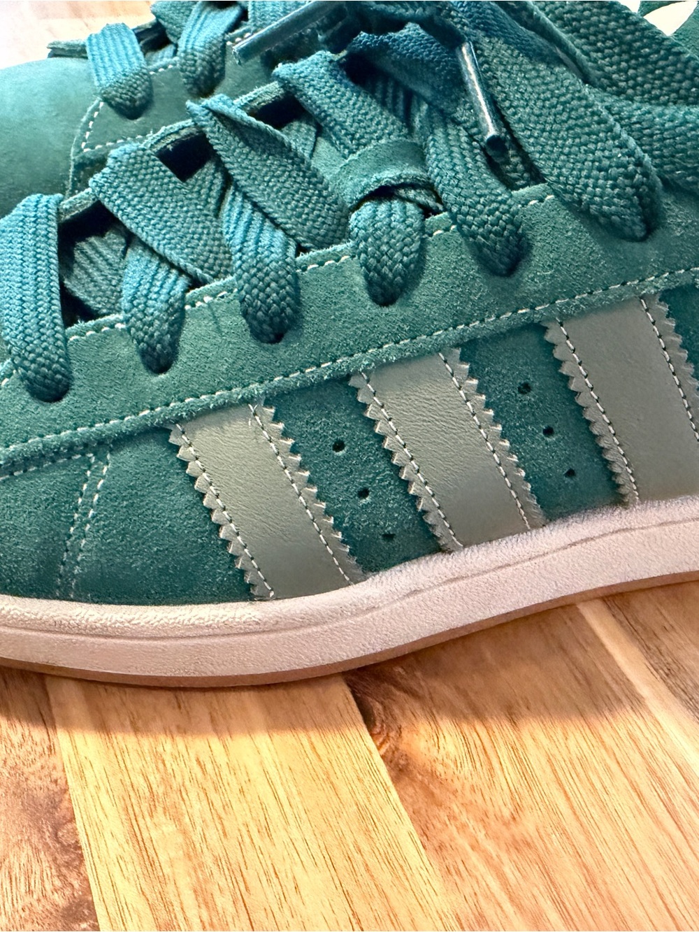adidas Teal Suede Athletic Sneakers